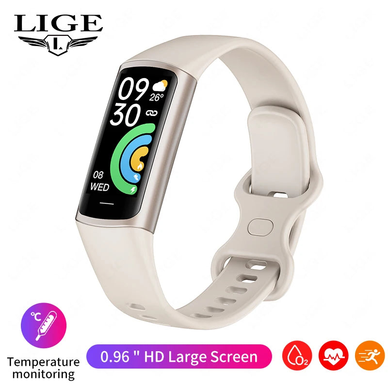 LIGE Smartwatch Sports Fitness Tracker Smart Watch For Men Women Heart Rate Blood Oxygen Sleep Monitor Waterproof Smart Bracelet