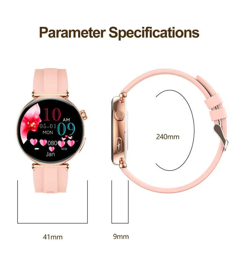 NEW 1.32inch Women Smartwatch AMOLED Screen ECG Sport Watch Blood Pressure Micro physical examination AI dial Health Smart Watch