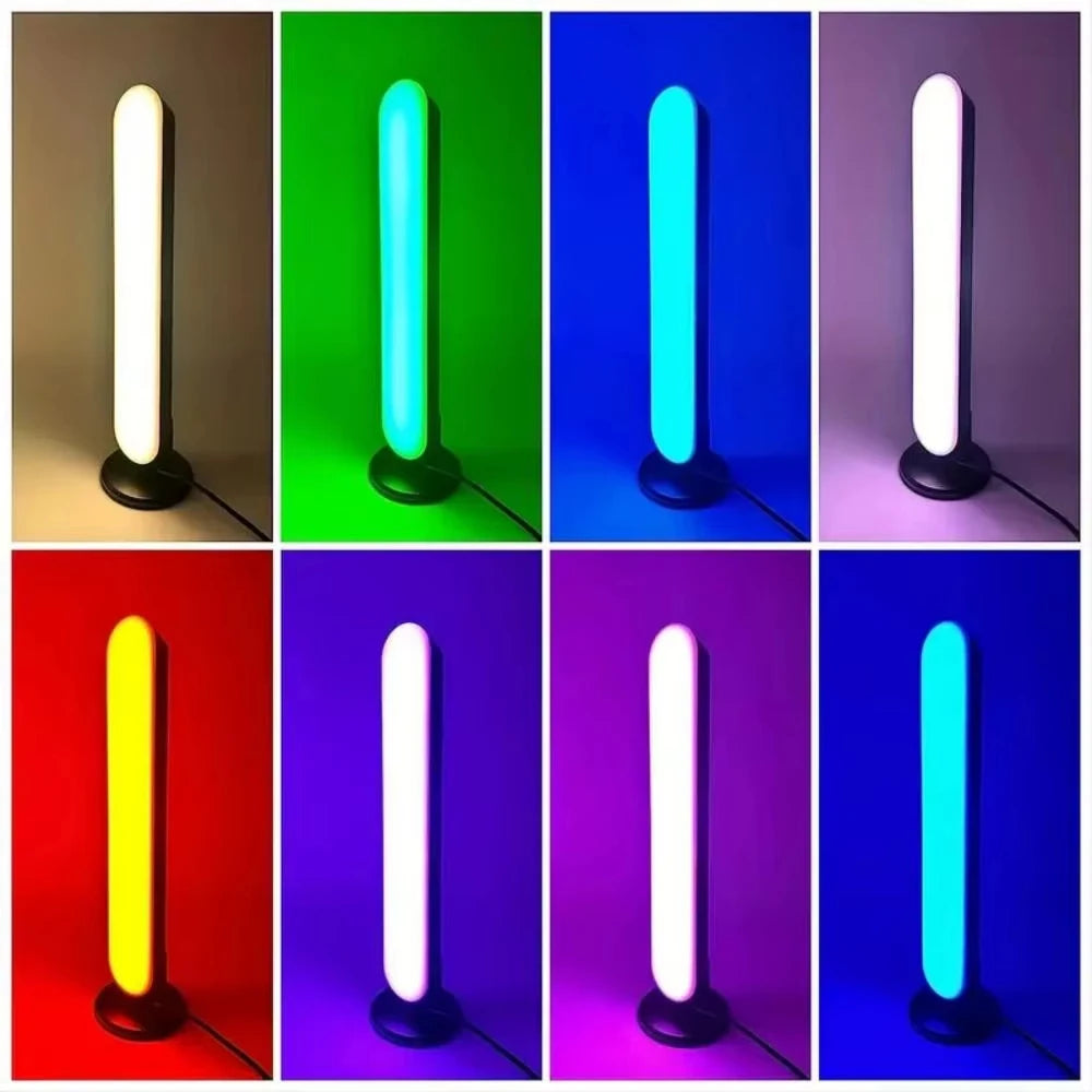 RGB Rhythm Light Smart LED Light Bar by I YAN with remote control, color adjustments, USB power, ideal for gaming and desktop setups.