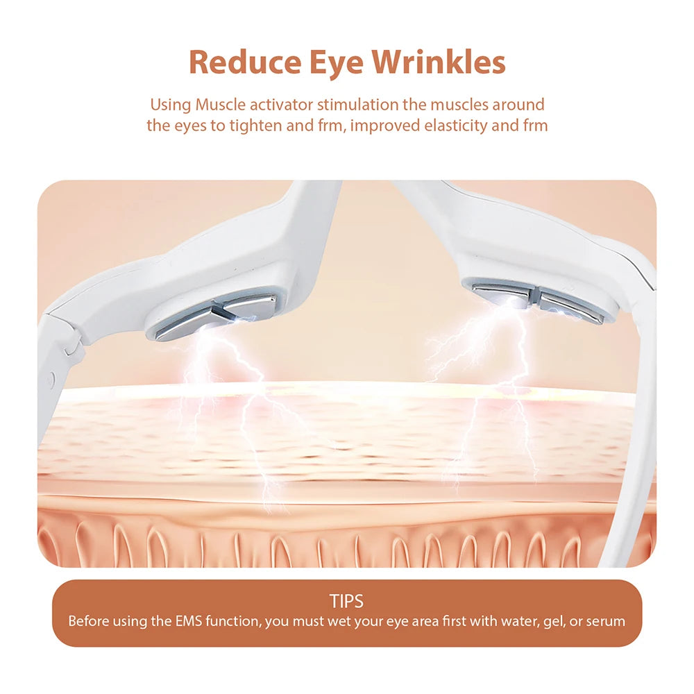EMS Redlight Eye Massage Eyes Beauty Device Removal Dark Circles Anti-eye Wrinkles Fatigue Relief