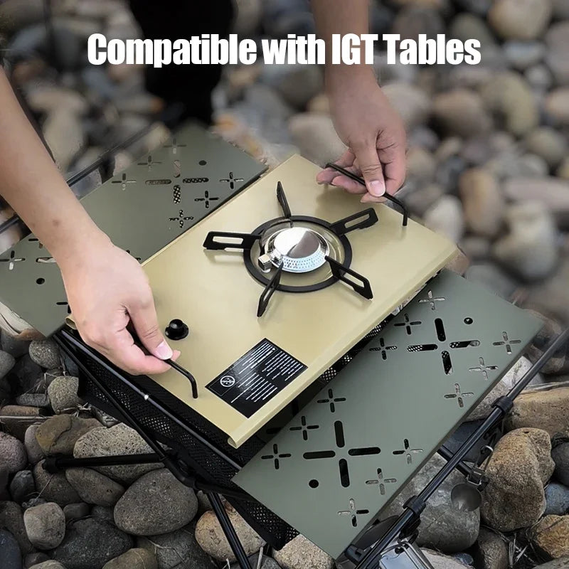 Gas Stove Burner Strong Fire Heater Furnace Portable Outdoor 4000W High Power Stainless Steel Camping Table Stove