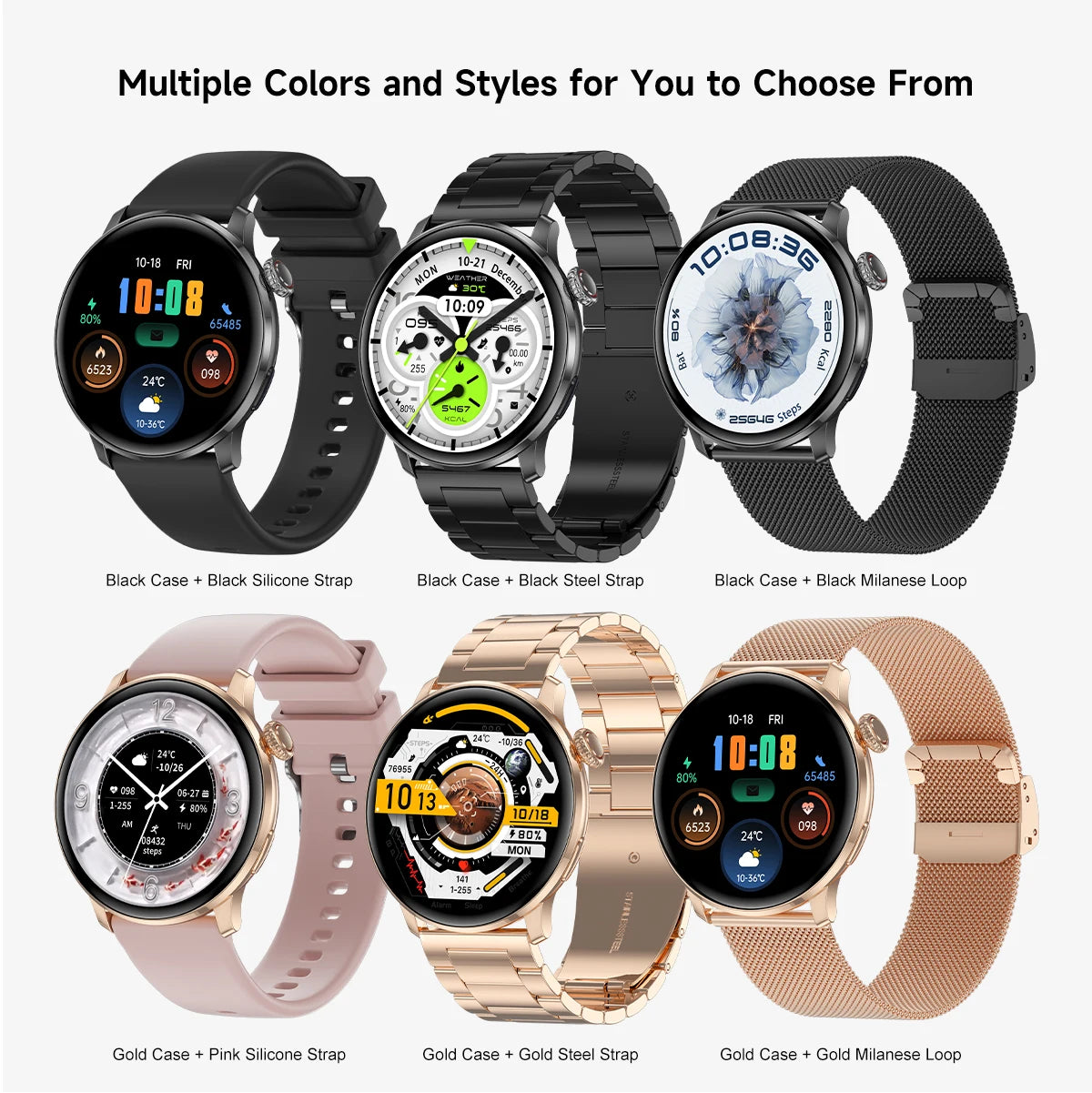 2026New Lady women Fashion Smart Watch Bluetooth Call Blood oxygen Health GPS Sport Outdoor Smartwatch for Women AMOLED Screen