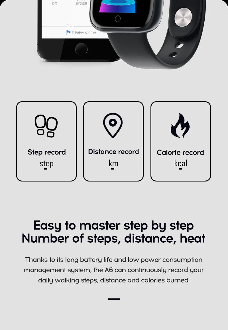 Y68 Smart Watch Men Women Heart Rate Oxygen Blood Pressure Monitoring Multi-Function Sleep Monitoring Smartwatch for Ios Android