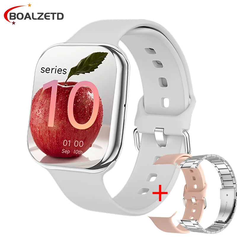 HD 1.85 inch AMOLED SmartWatch 2025 New Waterproof Bluetooth Call Health monitoring Video Woman Men smart watchs For Android IOS