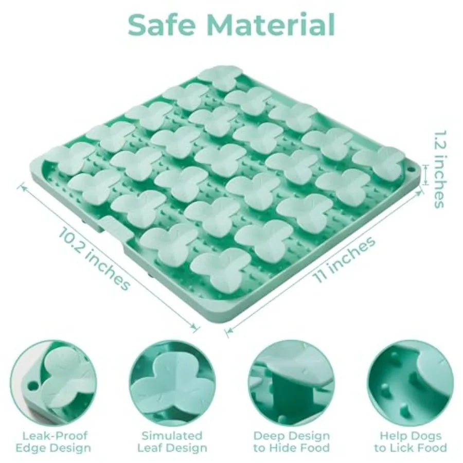 I YAN silicone snuffle mat for dogs, a puzzle lick mat for large and medium breeds to slow down eating and engage pets.