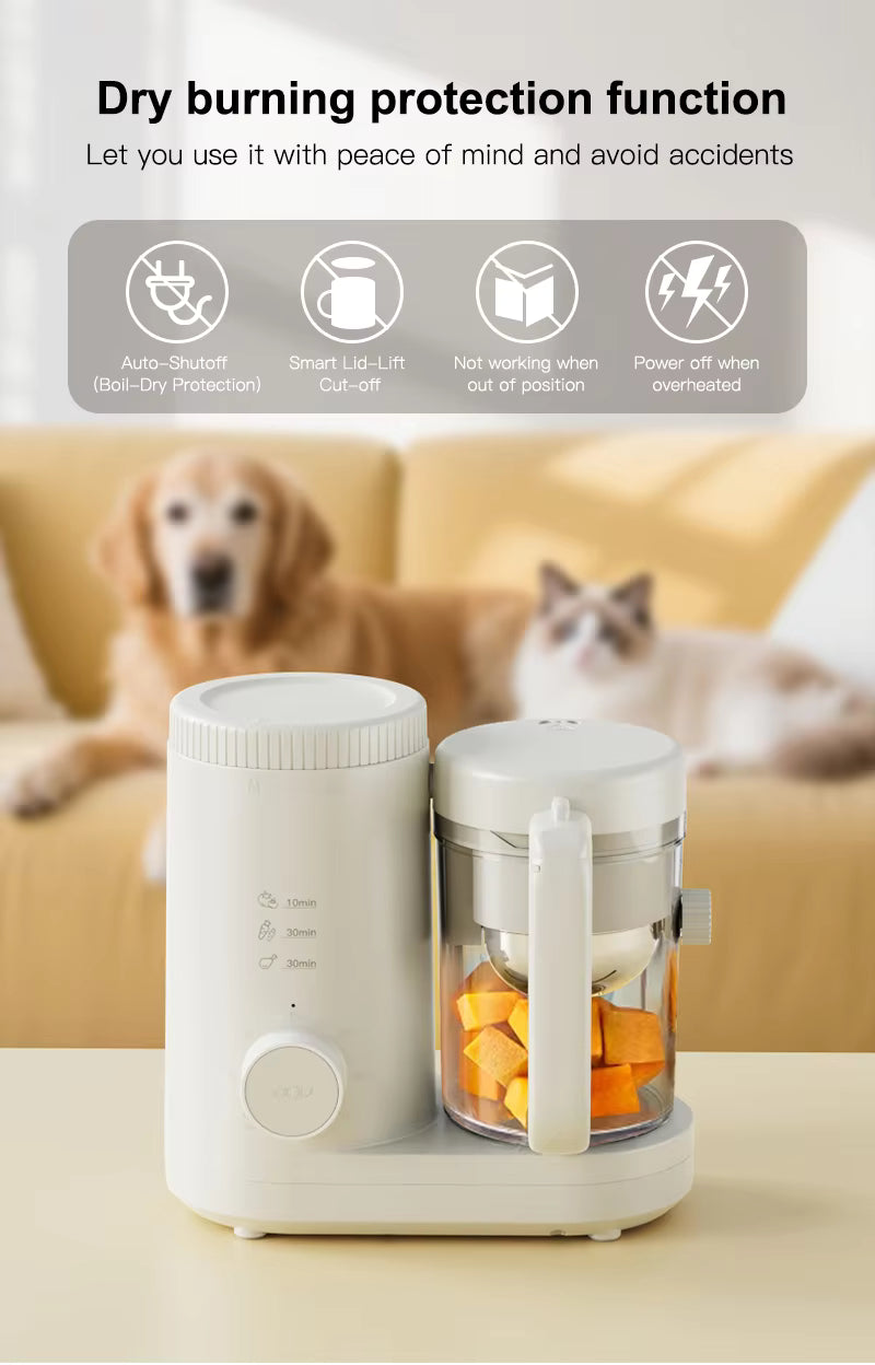All-in-One Pet Food Steamer & Blender for Dogs and Cats