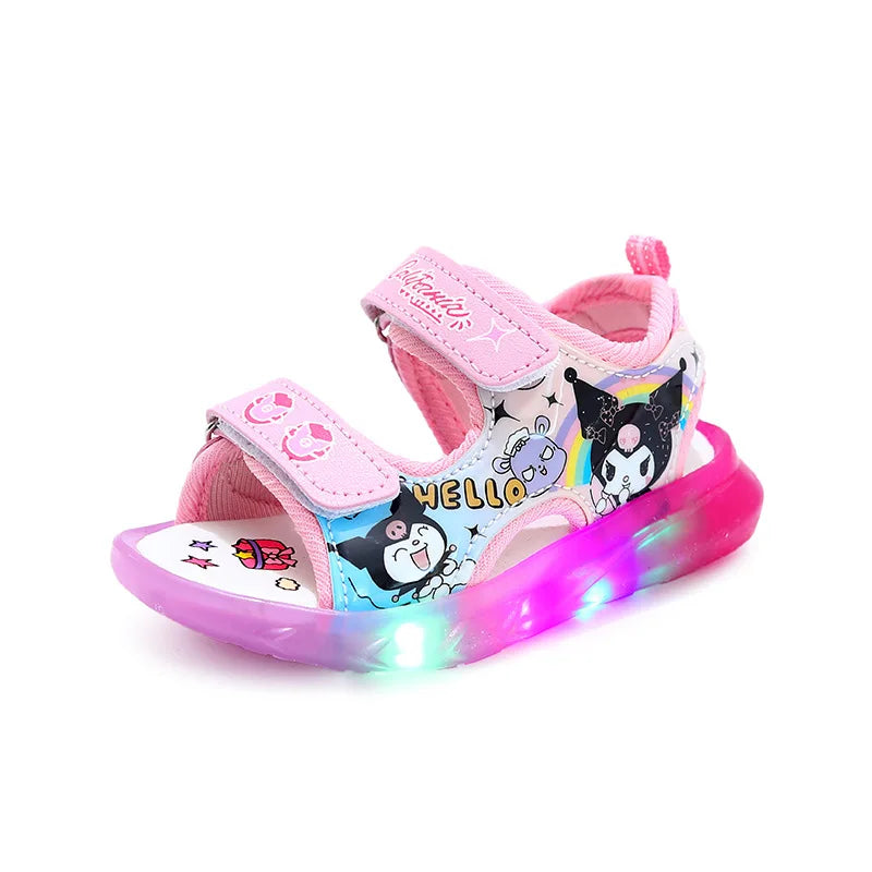 New cartoon girls Kuromi Kitty princess cute Sandals  non-slip soft Casual Shoes