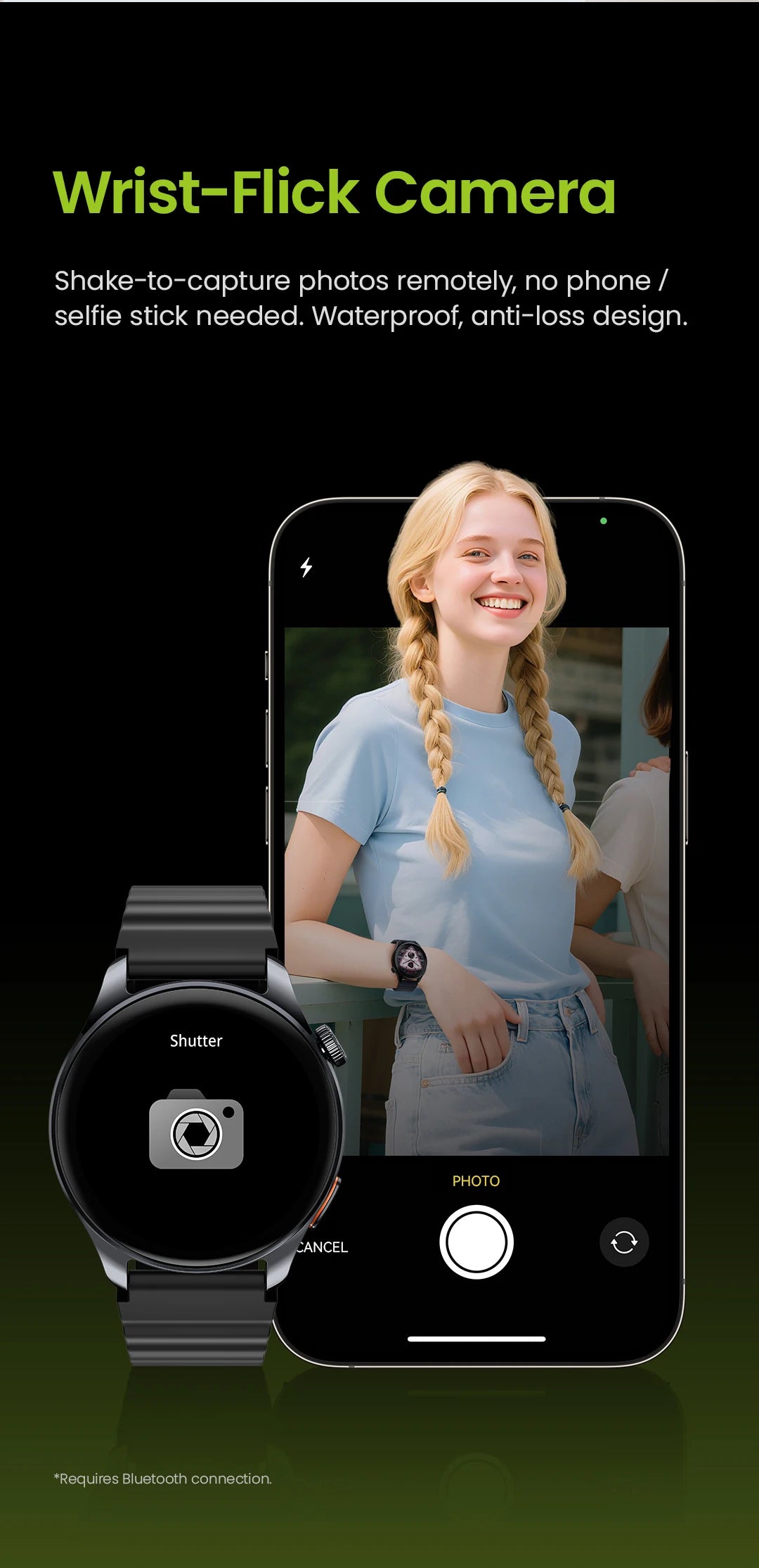Watch 4S GPS Smartwatch 1.43” HD AMOLED Display 5 Satellite GPS Positioning 120+ Workout Modes Sport Fitness Smart Watch