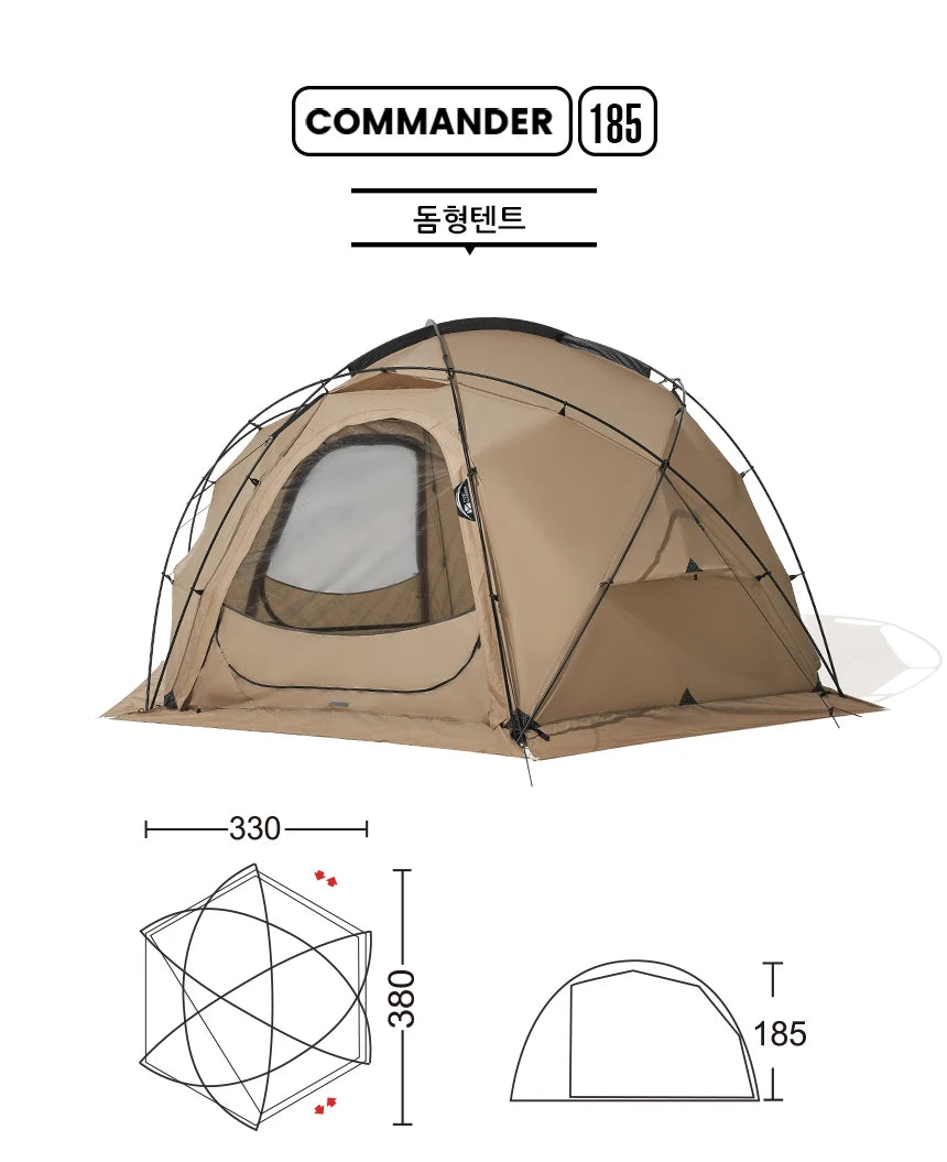 Camping Tent Commander Dome Tent Shelter Waterproof Windproof Ultra-light 70D Nylon 160/185/245CM