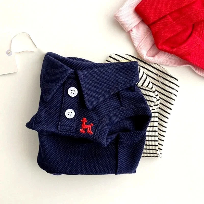 New Pet Dog Polo Shirt Dog Cool Clothes Soft Breathable Yorkie Chihuahua Puppy Clothes Dog Vest for Small Medium Dogs Costumes