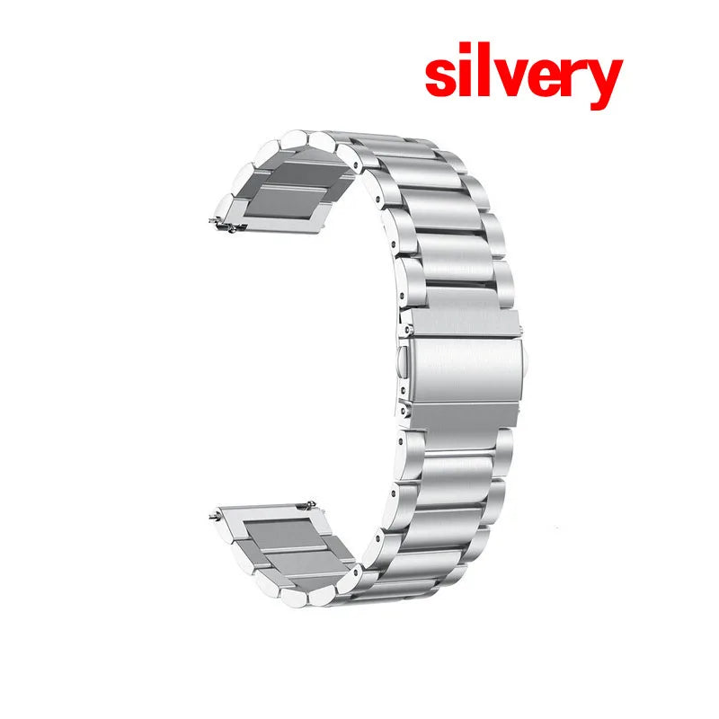 20mm 22mm WatchBand For Amazfit Active/GTS 2/3/4 Mini Strap GTR 2/3/4 42 47mm stainless steel Bracelet For Amazfit Bip 3 5 Band