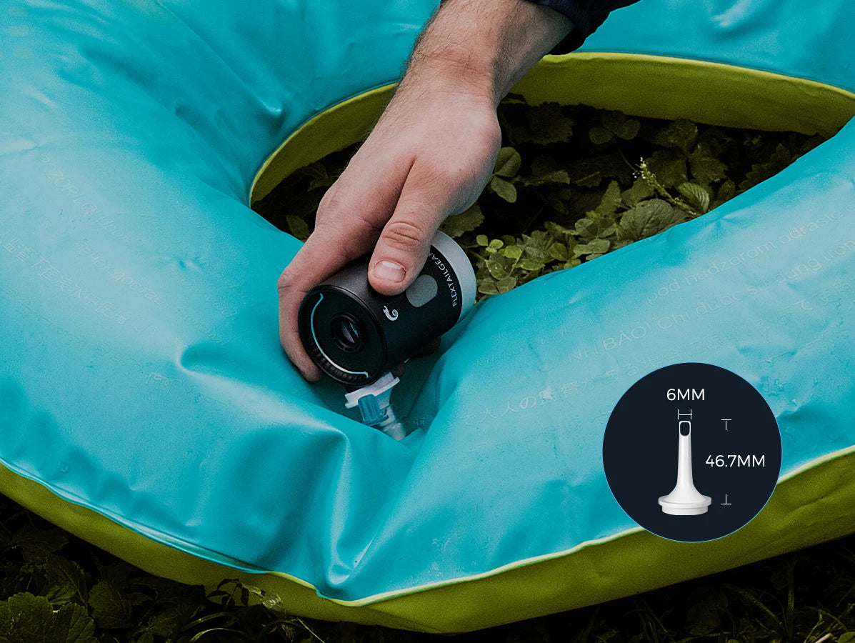 Portable Air Pump Electric Inflator with Camping Light and Emergency Power Supply for Outdoors