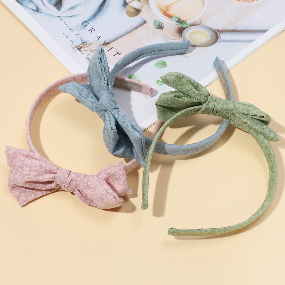 1Pcs Newborn Baby Headband For Girls Elastic Knit Children Turban Baby Bows Soft Nylon Kids Headwear Hair Accessories 32 Colors