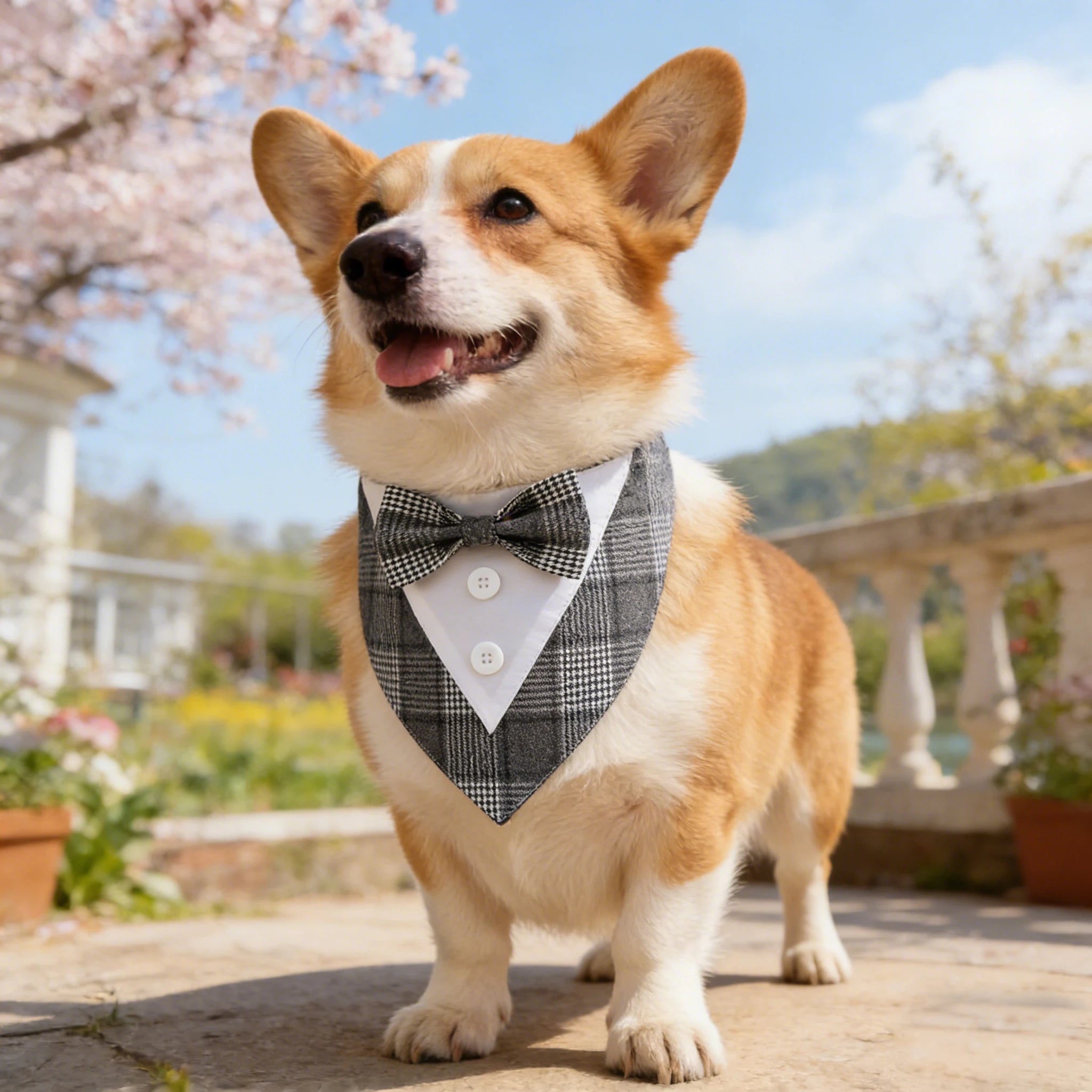 Sucado Pet Bandana Wedding  Dog Collar Triangle Scarf Bow Tie Party