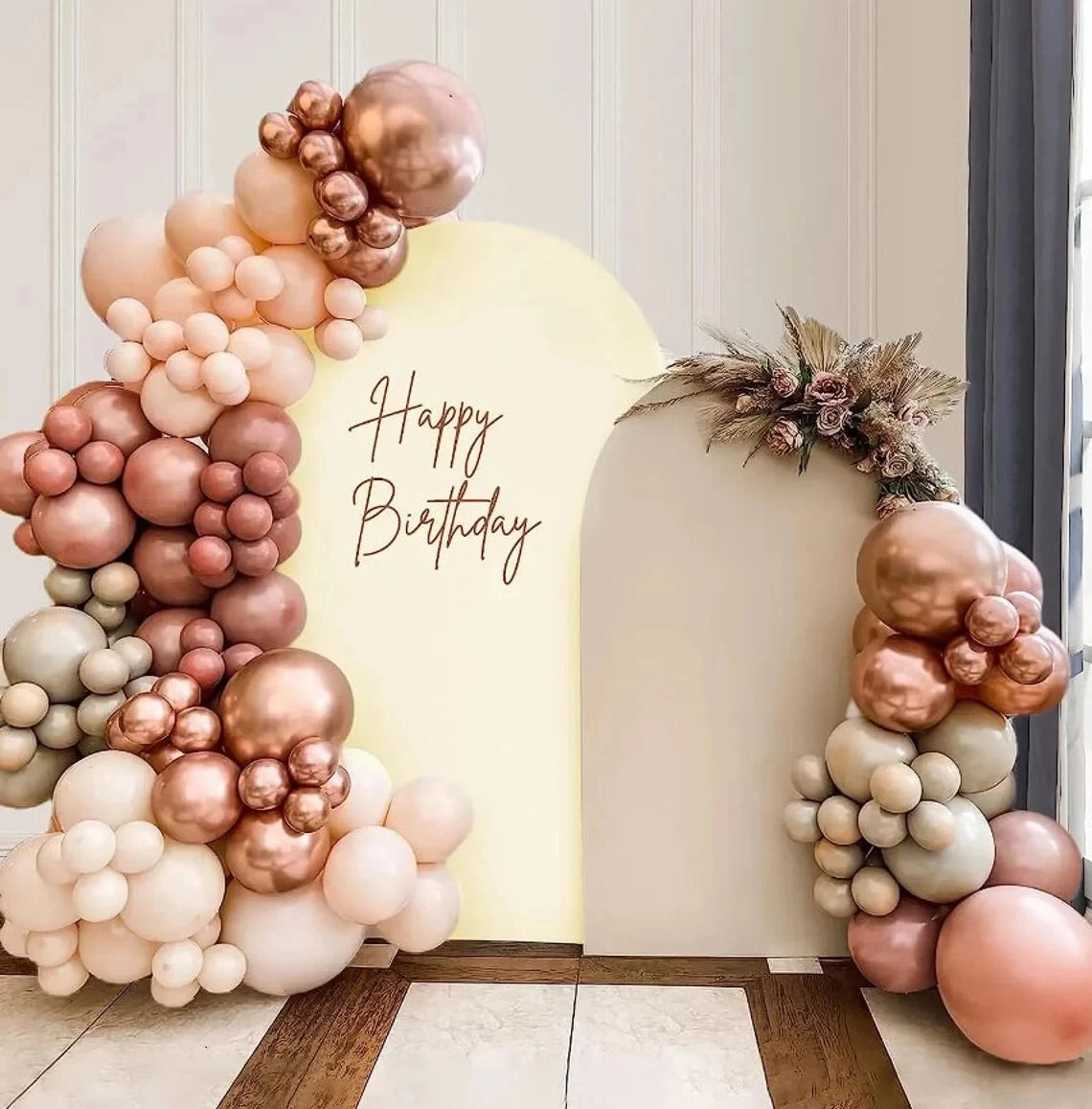 Easter Bunny Rabbit One Birthday Arch Backdrop Cover Pink Dress Floral Bowknot Sweetheart Girl Cake Party Decor Photo Wall