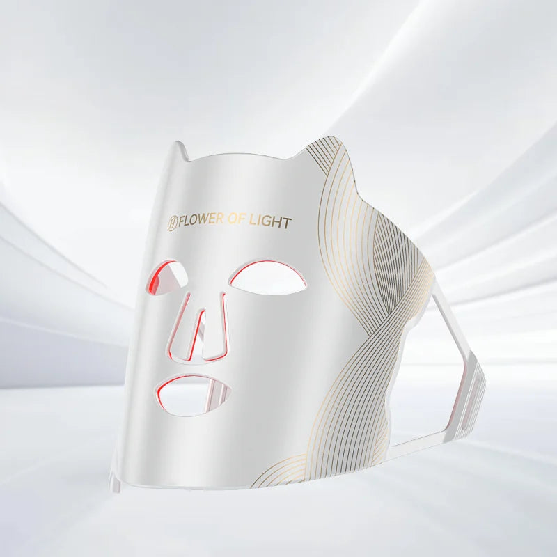 LED Beauty Mask Red Blue Light Home Skin Rejuvenation Device Brightens Skin Tone Improves dull Oily and Acne-prone Skin Care