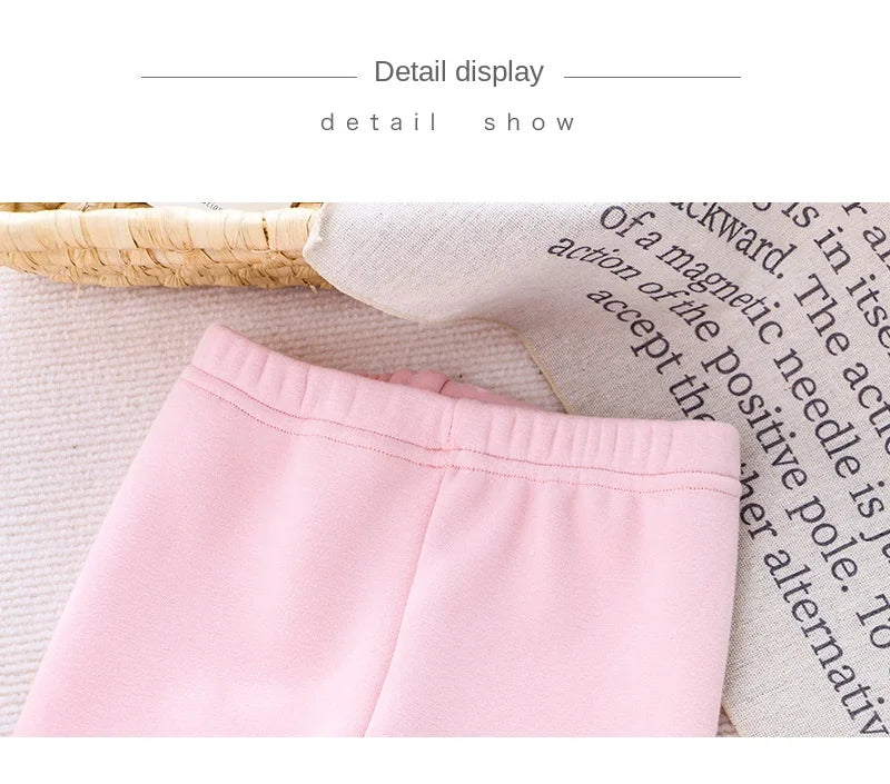 Spring Girls Leggings Cotton Trousers Kids Pants Girls Pants Skinny Print Cartoon Pattern Children Leggings Trousers