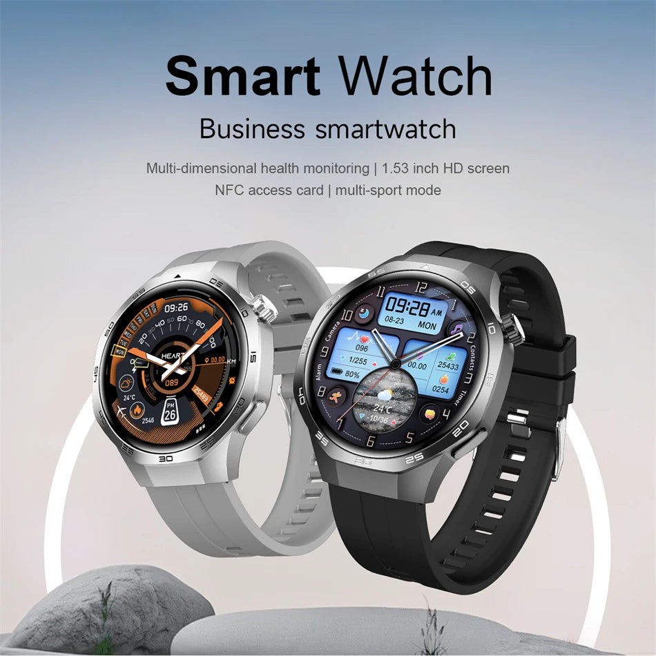 New GT5 Pro Smart Watch Men AMOLED HD Screen GPS NFC Heart Rate Bluetooth Call Watch 5 MAX IP68 Waterproof SmartWatch Man