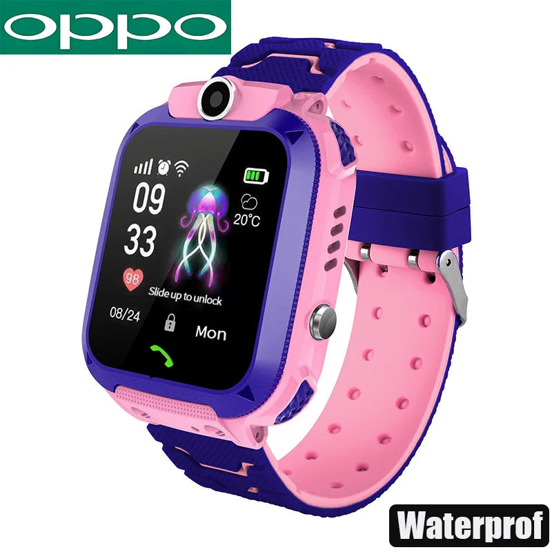 OPPO Kids 4G Smart Watch Mini Phone – 3-in-1 Call SOS Camera Cartoon Watch for Boys & Girls Birthday Gift 2026 - I YAN