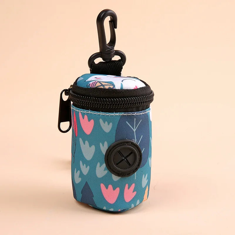 Durable I YAN pet dog poop bags with holder, outdoor waste disposal bags for walks and hikes, convenient and handy.