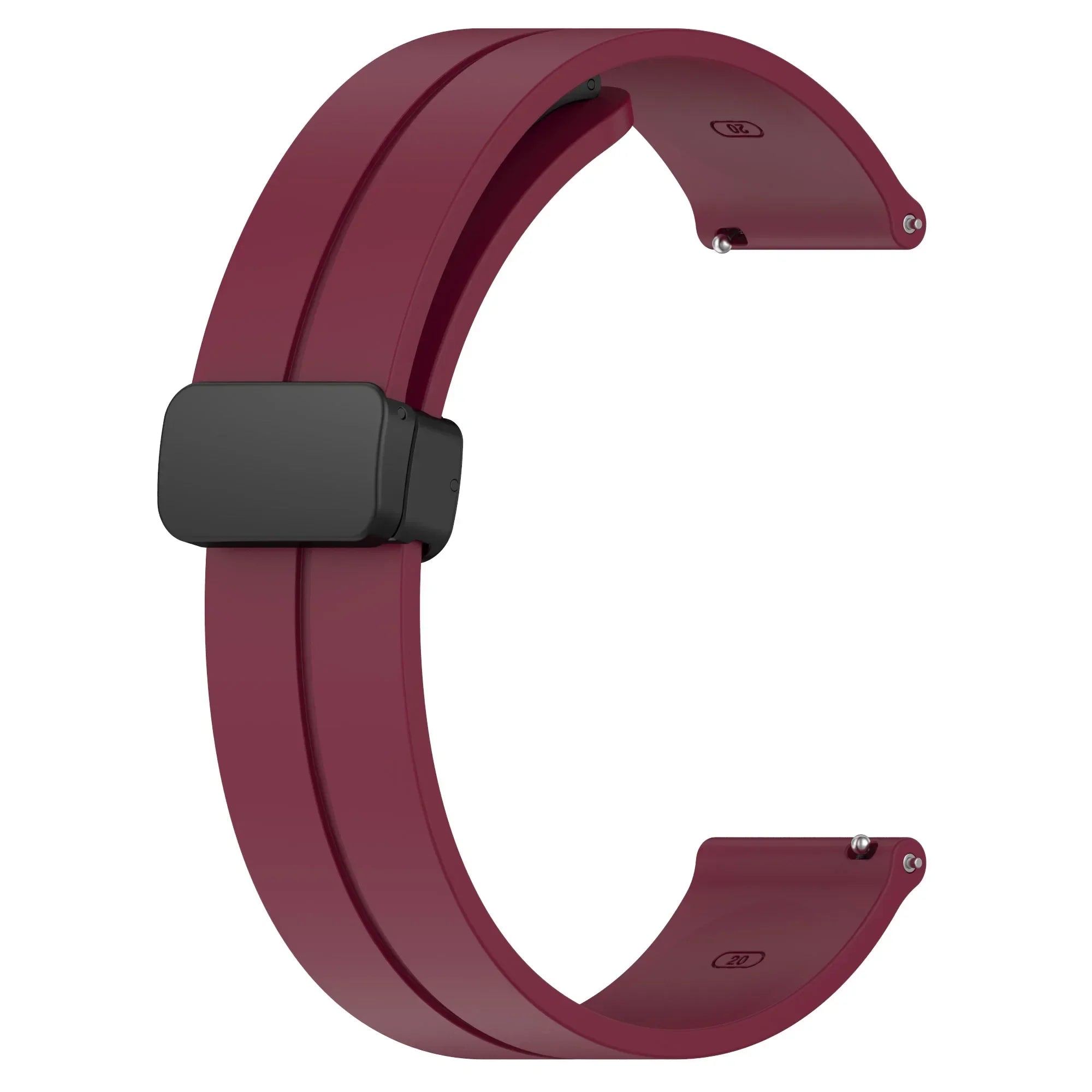 20mm 22mm Strap For Samsung Galaxy watch 6/4/5 pro/classic/gear s3/active 2 Sport Silicone Magnetic Buckle Huawei GT 2 2e 3 band