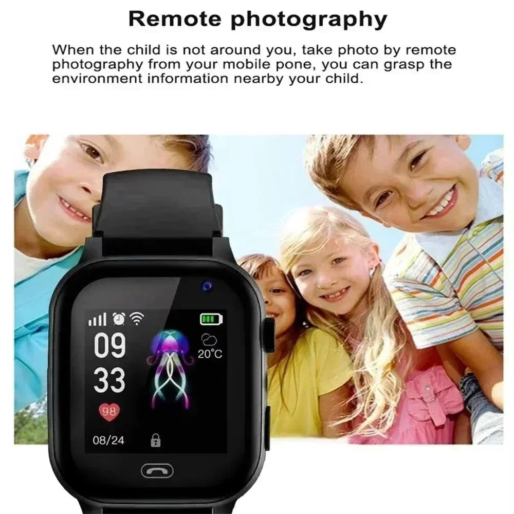 VIVO Mini Kids Phone 4G Smart Watch – 3-in-1 Call SOS Camera Cartoon Watch for Boys & Girls Gift 2026 - I YAN