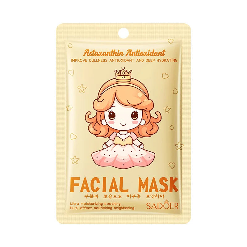 10pcs SADOER Hyaluronic Acid Collagen Face Mask Facial Skincare Moisturizing Hydrating Facial Masks Korean Skin Care Cosmetics