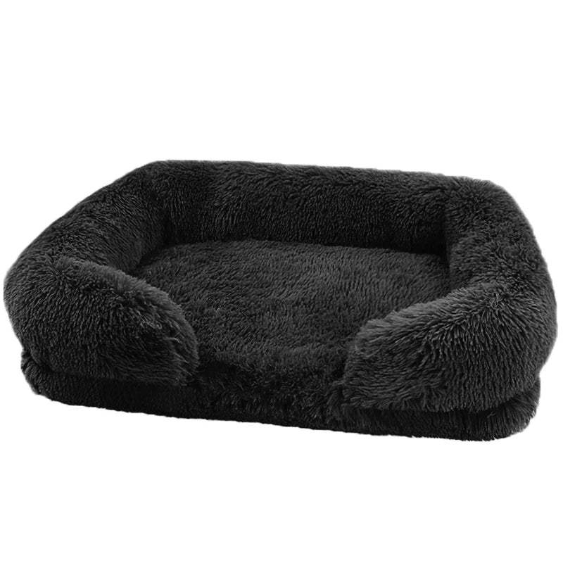 Large orthopedic dog bed by I YAN with thick egg sponge filling, plush cover, and durable pet furniture design.