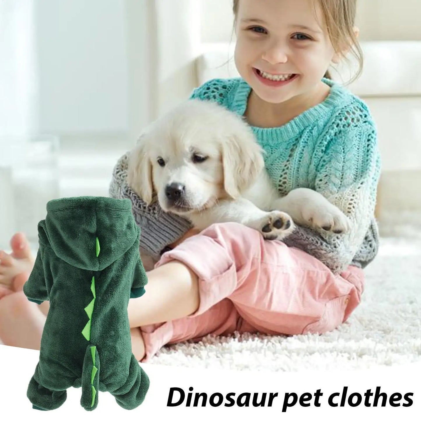 2026 Dinosaur Cat Clothes Dog Pet Dinosaur Cosplay Hoodies Soft Halloween Dog Costume Pet Clothes For Small Medium Dog Cat Puppy