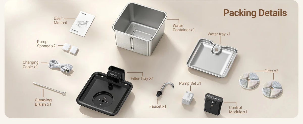 I YAN Wireless Cat Water Fountain with stainless steel design, 3.5L capacity, cordless pet water dispenser for indoor cats and small dogs