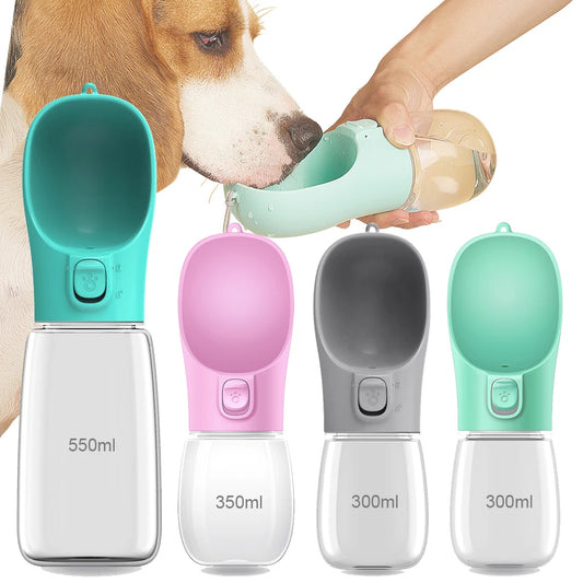 I YAN dog water bottle for pets, portable leakproof water feeder with bowls for dogs and cats, suitable for outdoor travel.