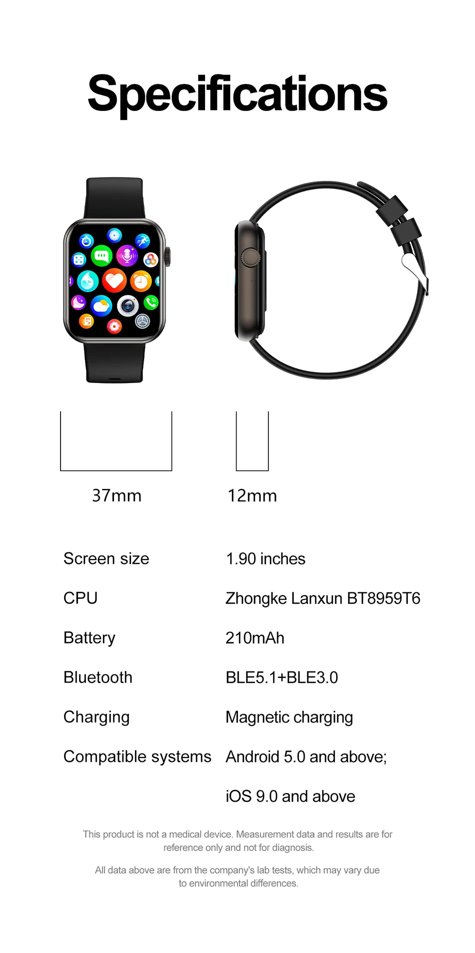 New Smart Watch Full Touch Screen Bluetooth Call AI Voice Heart Rate Waterproof Watches Sports Bracelet Smartwatch Women