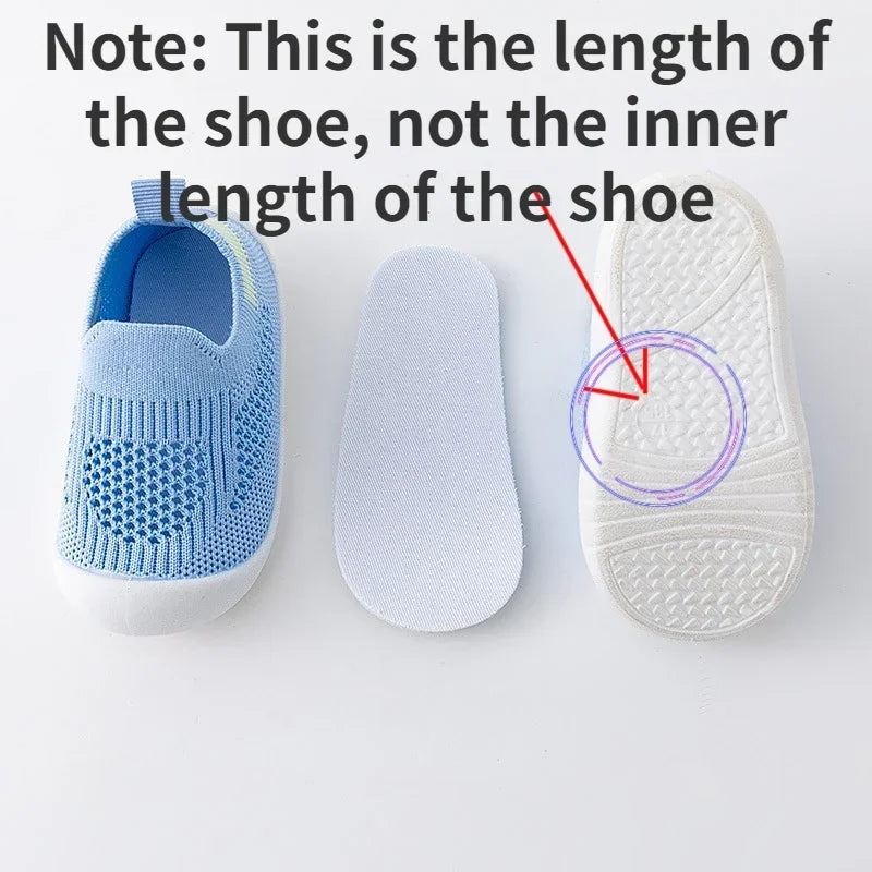 Toddler Slip-On Sneakers – Breathable Knitted Kids Casual Shoes for Boys & Girls (0 Months–4 Years) - I YAN