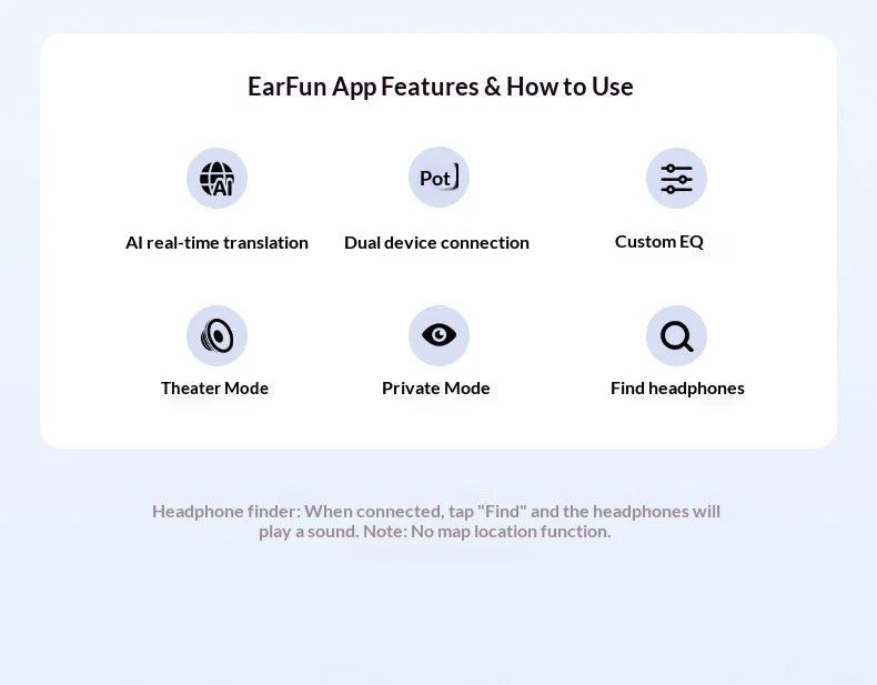 EarFun Clip 2 Open Ear Sport Bluetooth Earphones Hi-Res Sound AI Translation IP55 Waterproof Long Battery Life for Outdoor
