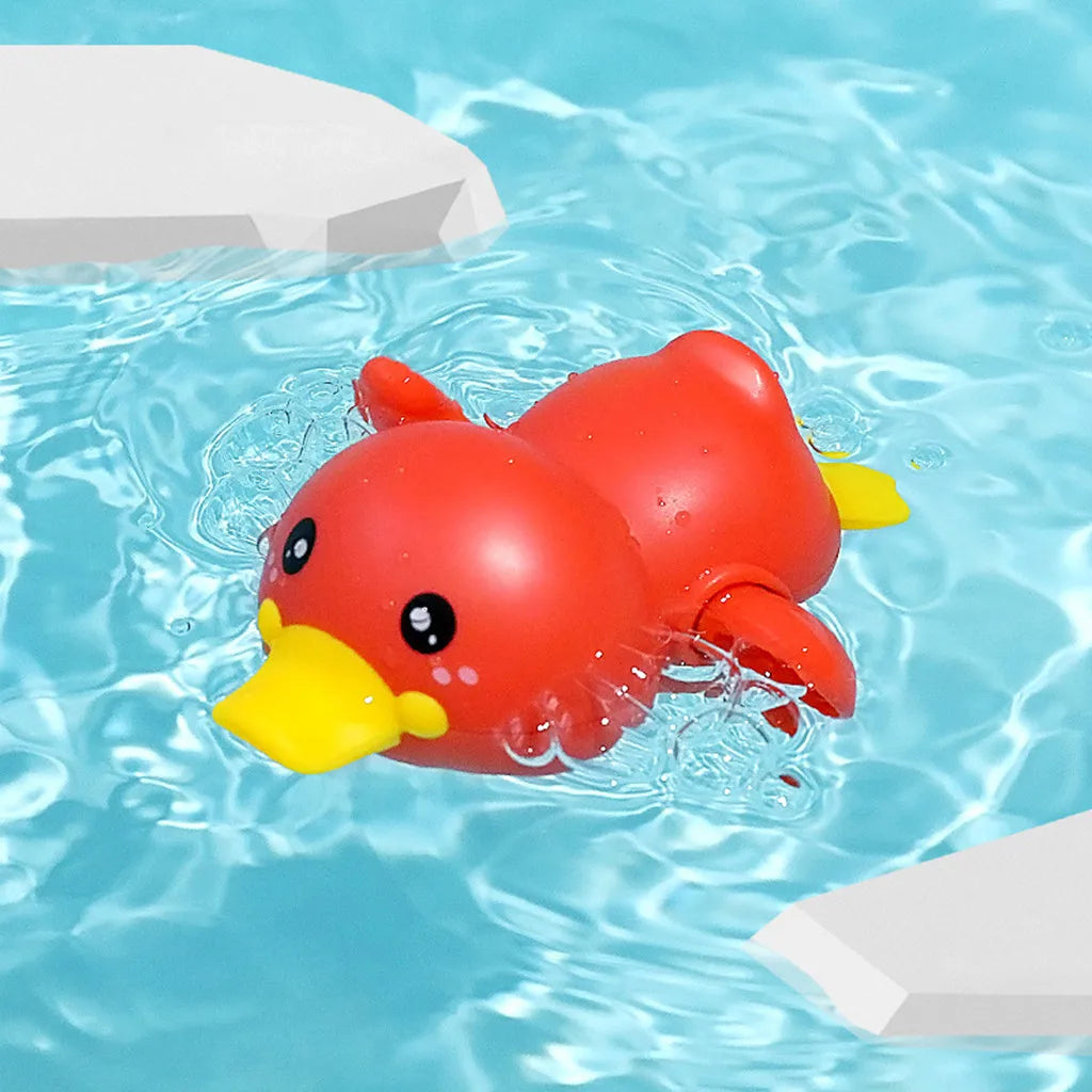 Baby bath toy featuring a cute duck and penguin water spray sprinkler for kids by I YAN.