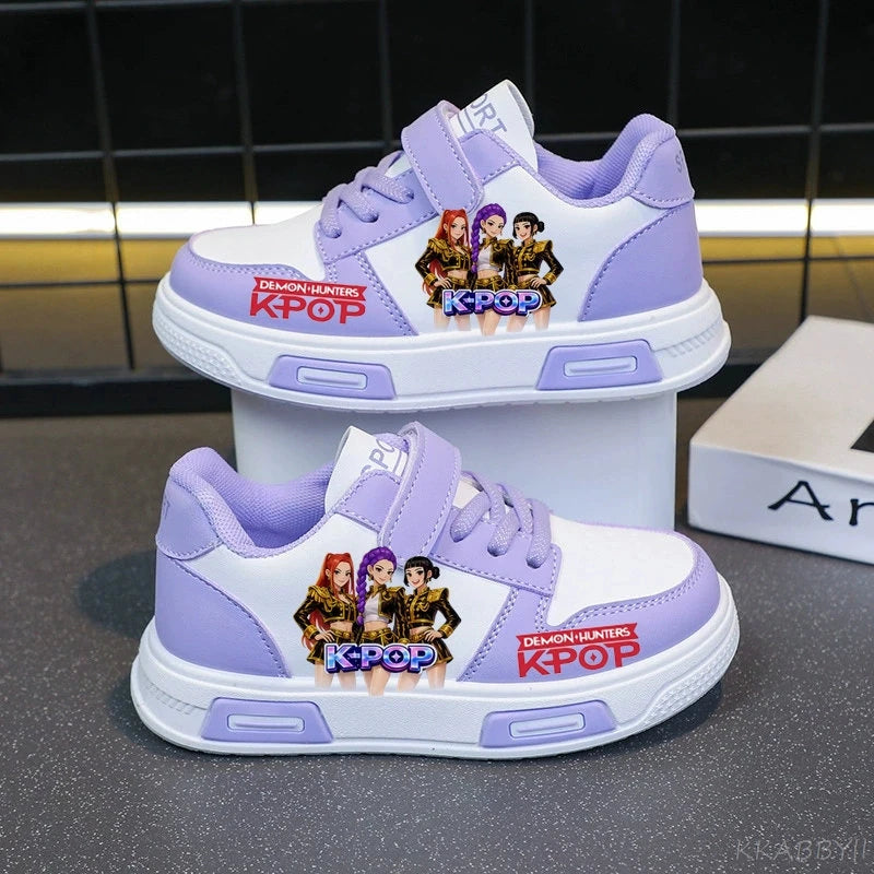 Kpop Demon Hunter Children's Sneakers Kids Fashion Non-slip Casual Shoes Boys Girls Breathable Sneakers Toddlers Outdoor Shoes