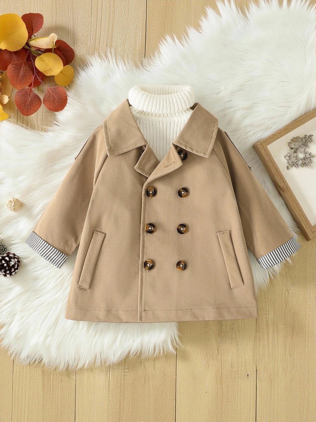 2025 Unisex  New Baby Girl Boy Long Sleeve Spring Autumn  trench Coats Jackets Fashion Streetwear  Jacket Overwear Clothes