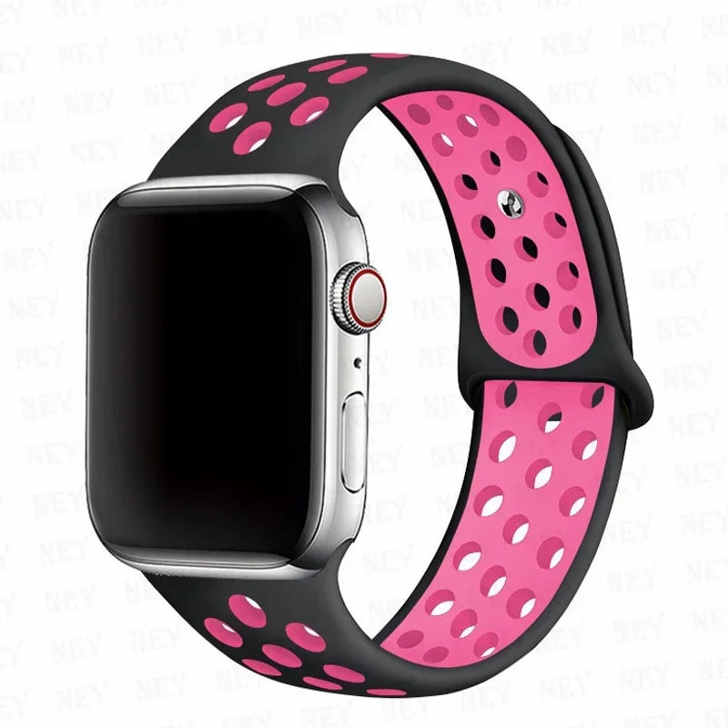 Sport strap For Apple Watch Band Ultra 49mm 44mm 45mm 38/40mm/41mm Silicone Pride Bracelet correa iWatch Series 8 7 6 4 5 3 9 SE