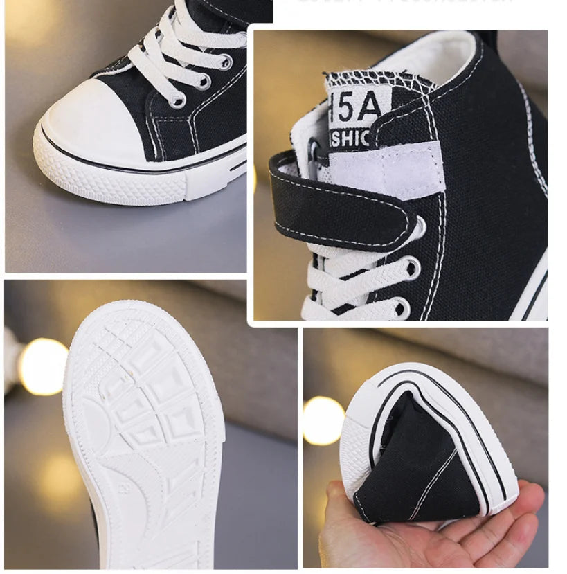 KPop Demon Hunters Canvas Shoes Student Casual Children Slip on Flat Board Shoes Kids Soft Bottom Non Slip Breathable Sneakers