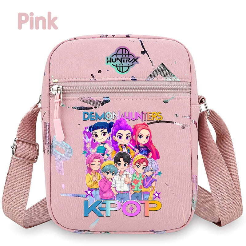 New⭐️KPOP Demon Hunters Crossbody Phone Bag Single Shoulder Pouch Coin Wallet Purse Warriors Handbag Fans Gril Gifts