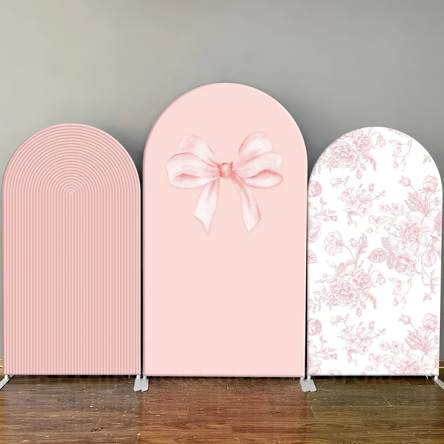 VIKAMA Butterfly Flower Arch Backdrop Cover Birthday Party Wedding Event Baby Christening Arch Backdrop Photography Props