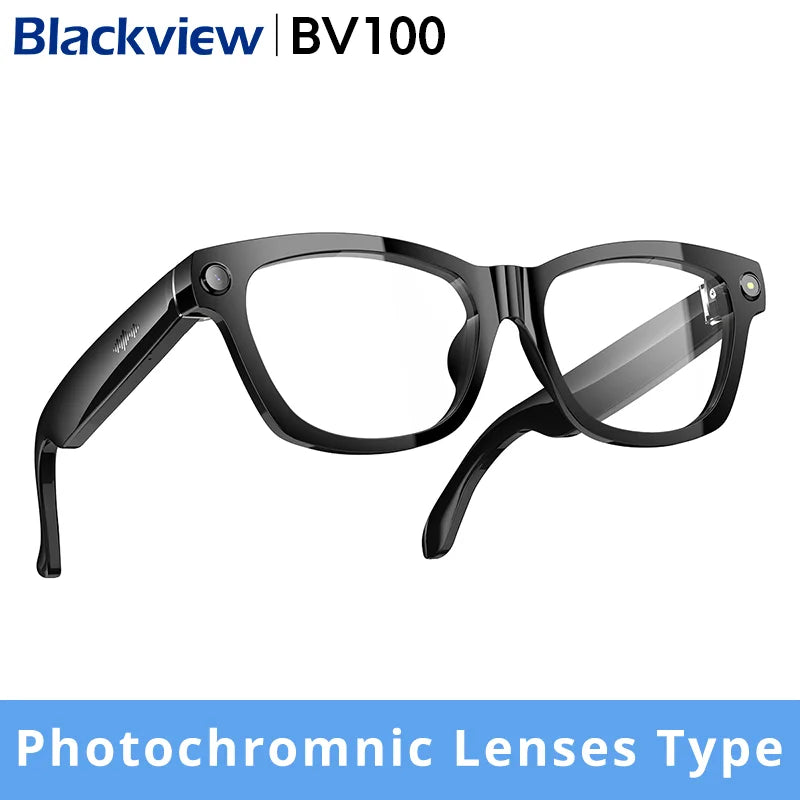 【World premiere】Blackview BV100 AI Shooting glasses 2K HD 800W Pixels camera Bluetooth Call Voice Assistant Smart Glasses