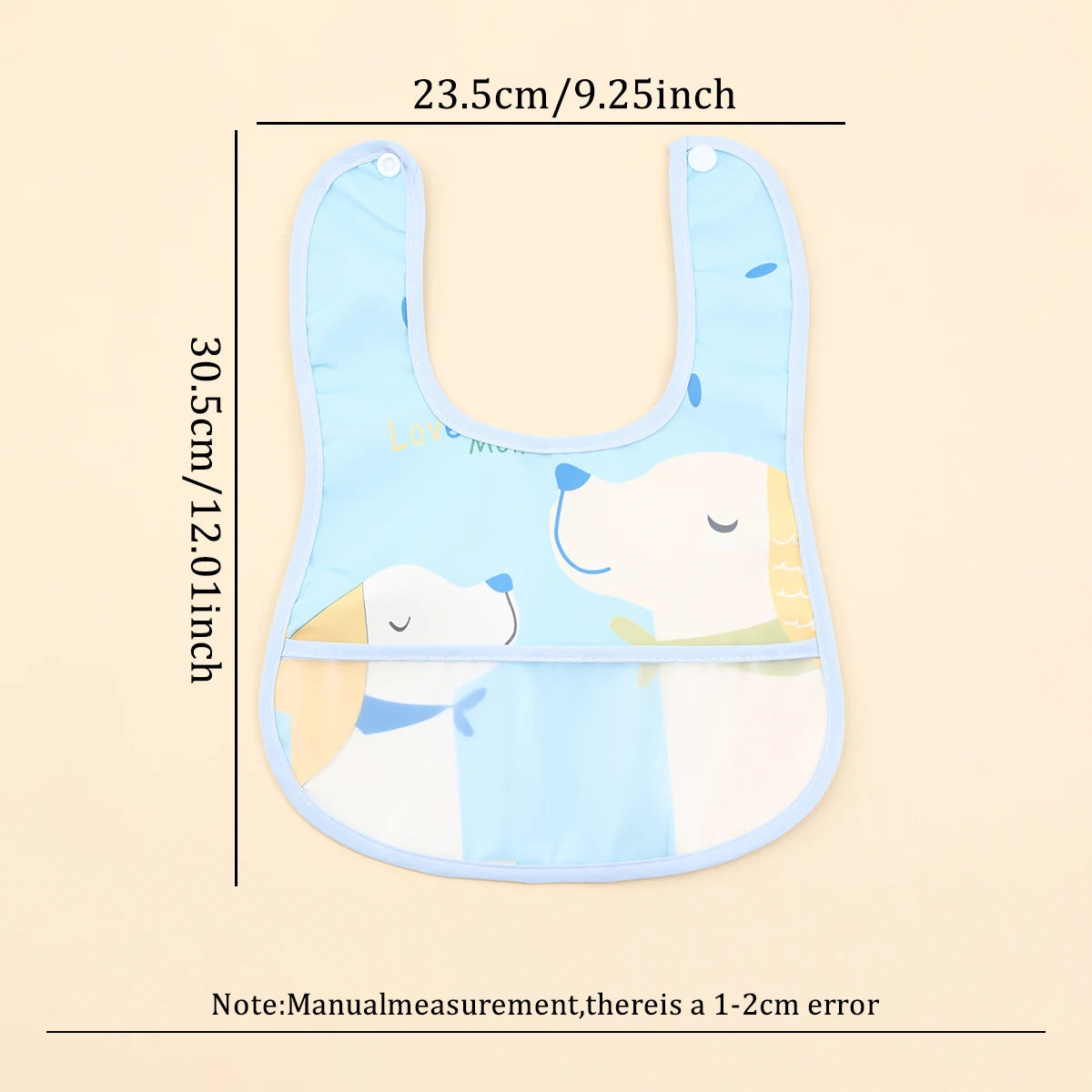 Random pattern piece set baby rice pocket baby waterproof saliva towel baby bib bib eating bib
