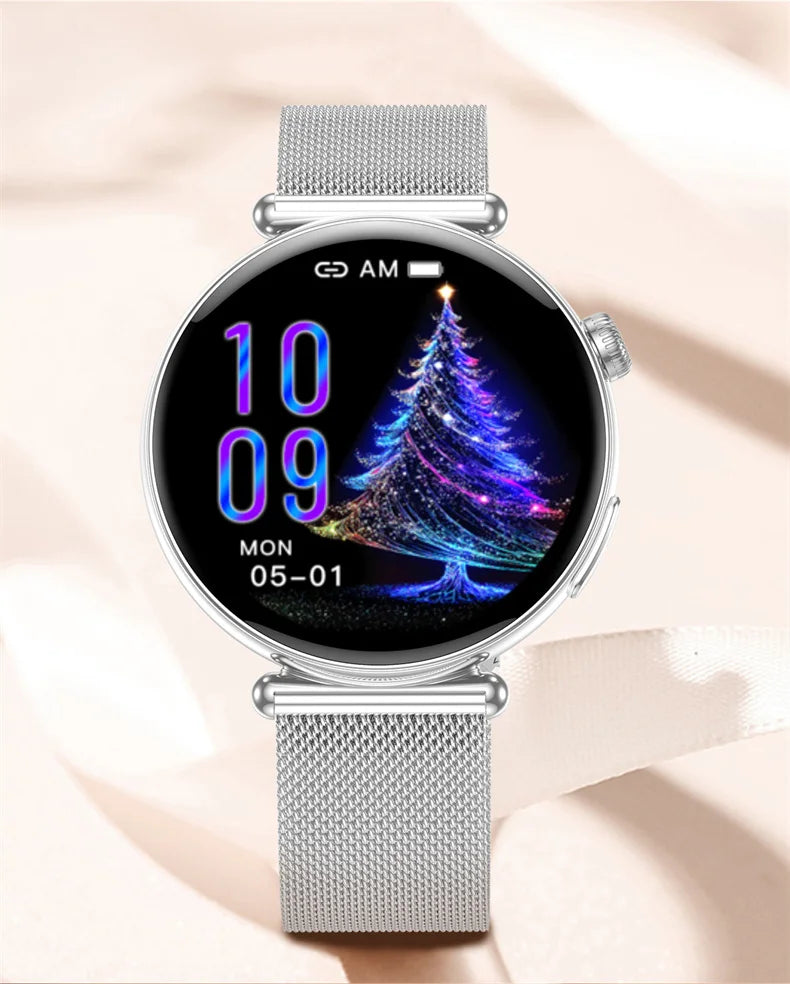NEW 1.32inch Women Smartwatch AMOLED Screen ECG Sport Watch Blood Pressure Micro physical examination AI dial Health Smart Watch