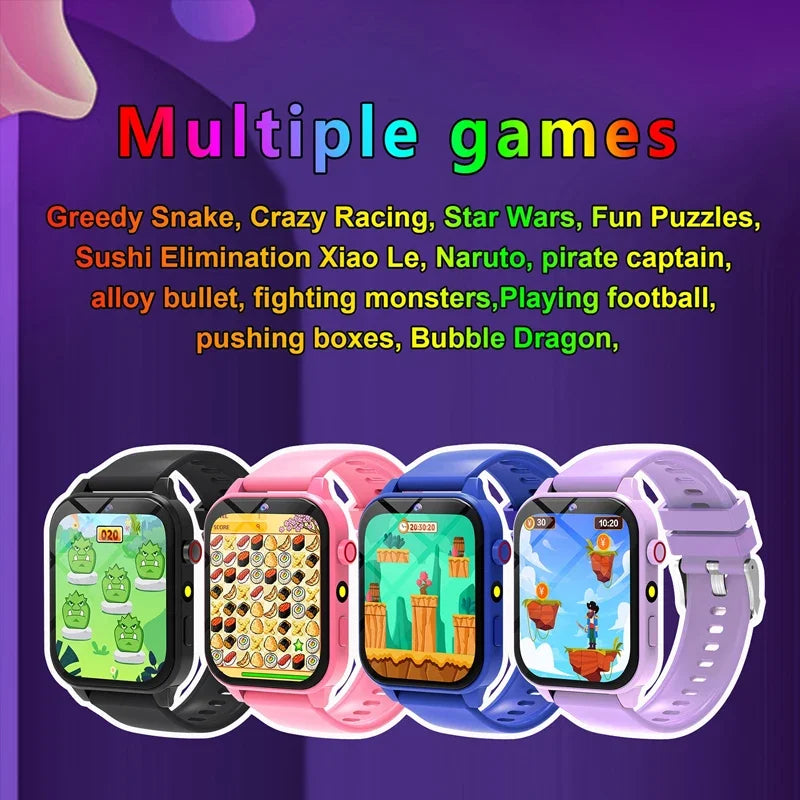 Kids Game Smart Watch with Flashlight & HD Camera – Waterproof Sport Watch with Sleep Tracker, Music & Alarm | Birthday Gift - I YAN