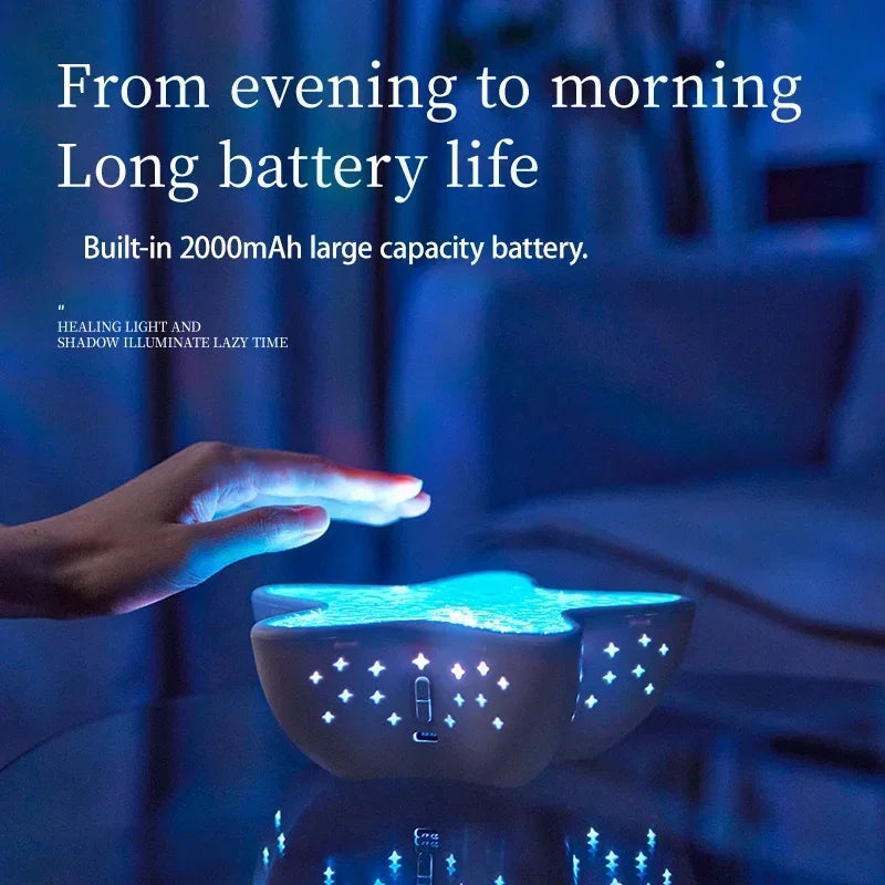 Starfish LED Table Lamp Aurora Projector Lamp Starry Sky Northern Light Bedside Lamps Bedroom Decoration Atmosphere Night Light