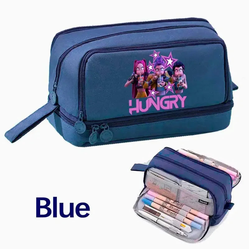Demon Hunters Pencil Case – Multi-Functional Stationery Storage Bag - I YAN