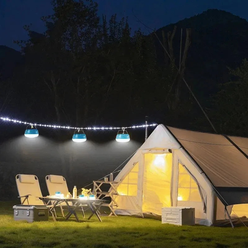 1 piece outdoor solar LED rechargeable lamp, emergency light, magnetic hook-style, camping, fishing, portable lantern, lamp