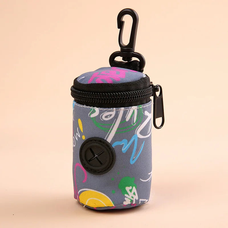 Durable I YAN dog poop bags with holder for outdoor walks and hikes, convenient waste disposal for pets.