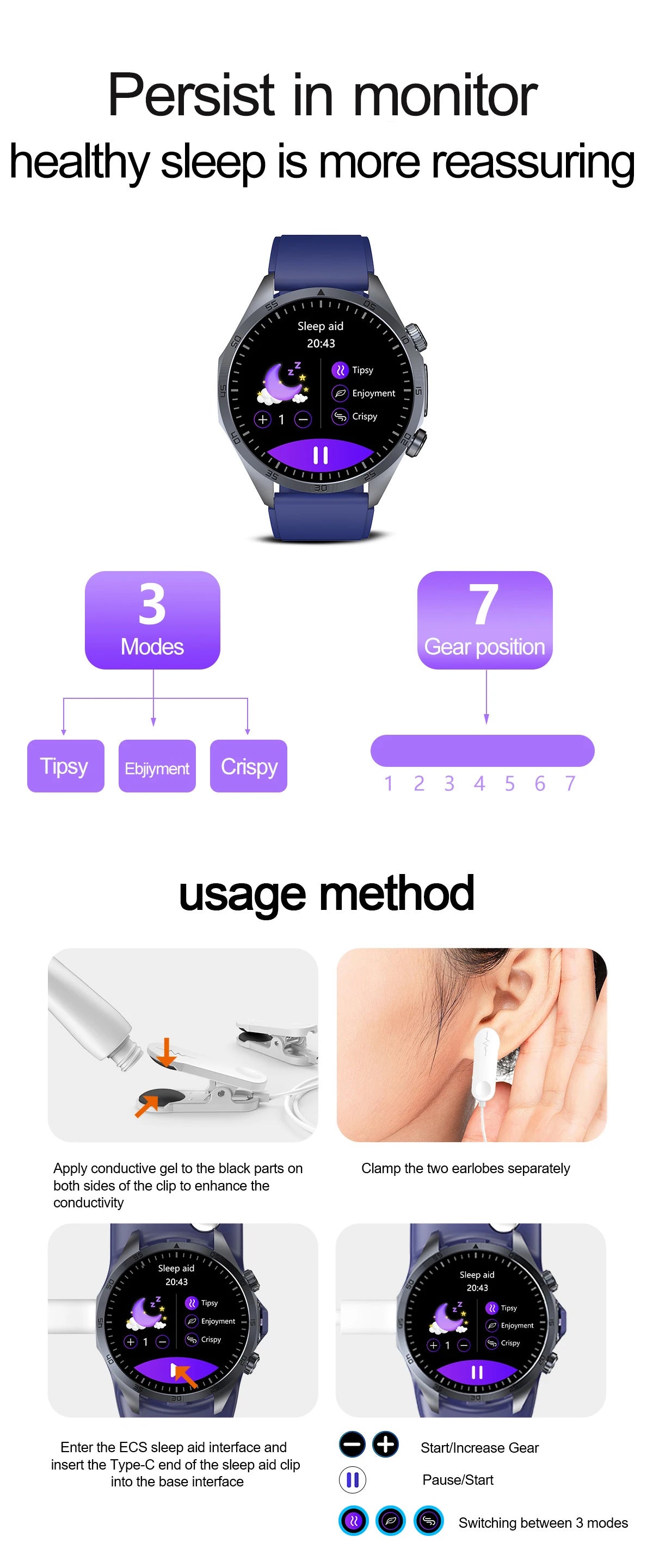 2026 New Pulse﻿ ECG+PPG Treatment Smart Watch Men Blood Lipid Uric Acid BP Body Fat Tired monitor Sports Health Call Smartwatch